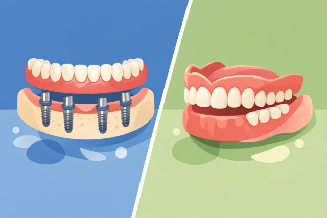Implant Dentures Versus Regular Dentures